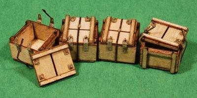 GCLaser 91027 All Scale Wood Crate Laser-Cut Wood Kit -- #11; 1/2 x 1/4 x 1/4" pkg(4)