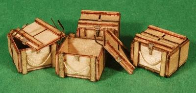 GCLaser 91028 All Scale Wood Crate Laser-Cut Wood Kit -- #12: 1/2 x 1/2 x 3/8" pkg(4)