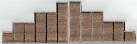 GCLaser 9111 N Scale Timber Tunnel Abutment Wing Wall Set - Laser-Cut Wood Kit -- 4-7/16 x 2-3/4 x 3/16" 1 Each Left and Right