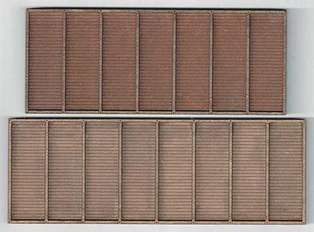 GCLaser 9112 N Scale Timber Retaining Walls - Laser-Cut Wood Kit -- 1-5-7/8 x 2-3/4 x 1/4" pkg(2)
