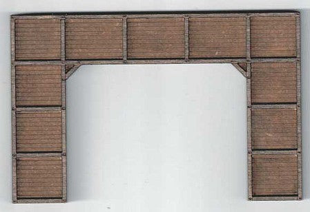 GCLaser 9115 N Scale Double-Track Timber Tunnel Portal - Laser-Cut Wood Kit -- 4-13/16 x 2-3/4 x 1/4" 12.2 x 7 x 0.6cm