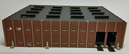 GCLaser 9117 N Scale Large Car Repair Shop -- Laser-Cut Kit - 12-3/8 x 9-3/4 x 3"