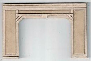 GCLaser 9119 N Scale Triple-Track Concrete Tunnel Portal - Laser-Cut Wood Kit -- 5-7/16 x 2-3/4 x 3/16"