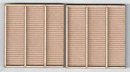 GCLaser 9121 N Scale Curved Timber Retaining Walls - Laser-Cut Wood Kit -- 1-15/16 x 2-3/4 x 1/4" 12" Total pkg(6)