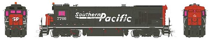 Rapido Trains 18567 HO Scale GE B36-7 - LokSound and DCC -- Southern Pacific 7758 (gray, red, Speed Lettering)