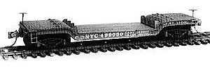 GHQ 50006 N Scale 90-Ton Depressed-Center Flat Car pkg(2) -- Undecorated Kit (Less Trucks & Couplers)