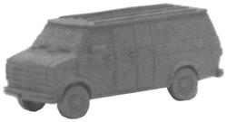 GHQ 51009 N Scale American Trucks - (Unpainted Metal Kit) -- Panel Van
