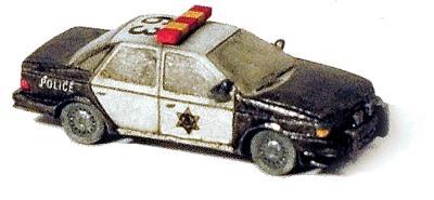 GHQ 51013 N Scale Highway Patrol Squad Car - Kit