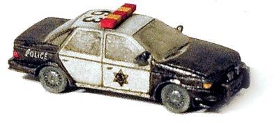 GHQ 51013 N Scale Highway Patrol Squad Car - Kit