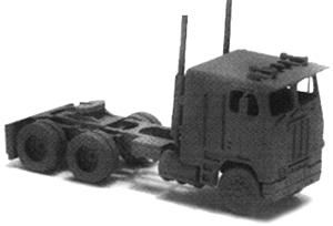 GHQ 52005 N Scale American Trucks - (Unpainted Metal Kit) -- 1975 Cabover Semi Tractor