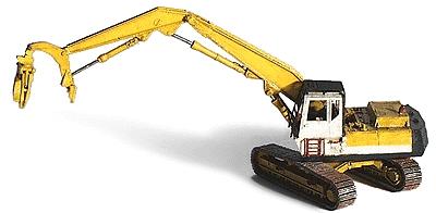 GHQ 53012 N Scale Logging Equipment (Unpainted Metal Kit) -- Komatsu Log Loader w/Heel Bottom