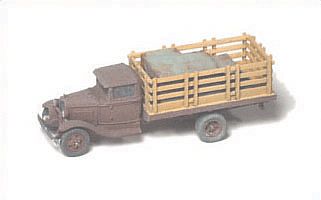 GHQ 56009 N Scale American Truck - (Unpainted Metal Kit) -- 1930 Model AA 1-Ton w/Stake Body