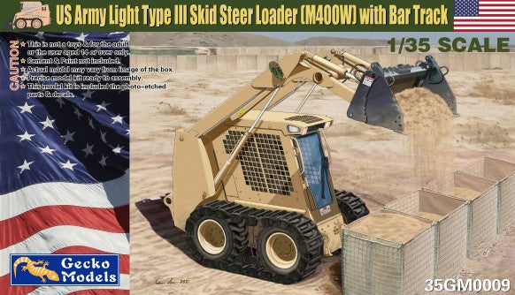 Gecko Models 350009 1/35 US Army M400W Light Type III Skid Steer Loader w/Bar Track