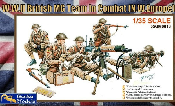Gecko Models 350013 1/35 WWII British MG Team in Combat NW Europe (5)