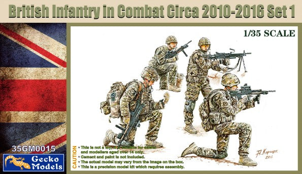 Gecko Models 350015 1/35 British Infantry in Combat Set 1 2010-2016 (4)