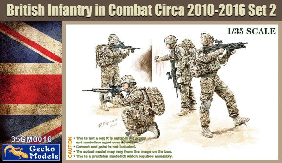 Gecko Models 350016 1/35 British Infantry in Combat Set 2 2010-2016 (4)