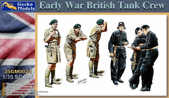 Gecko Models 350022 1/35 Early War British Tank Crew (6)