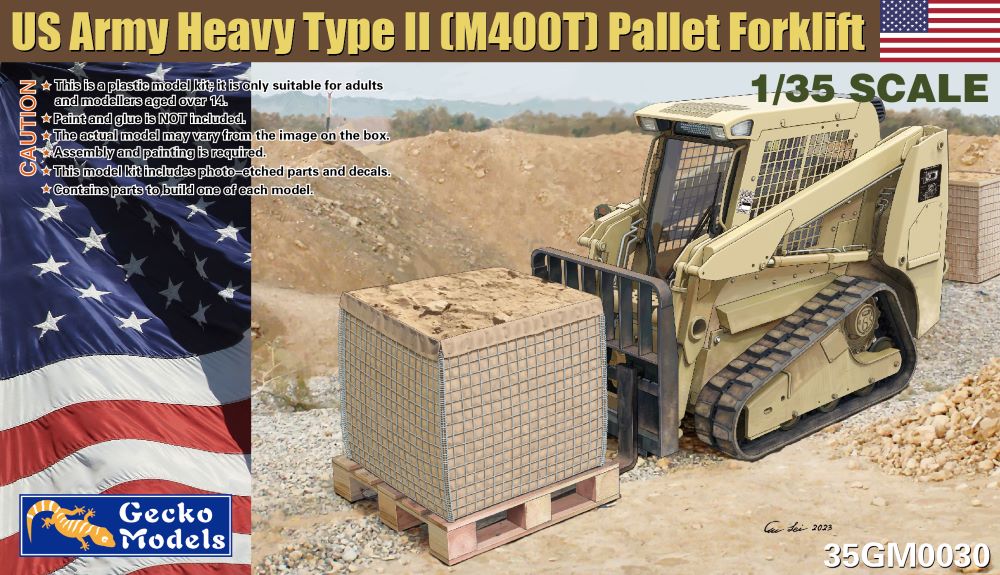 Gecko Models 350030 1/35 US Army Heavy Type II M400T Pallet Forklift