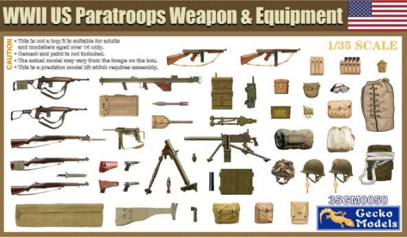 Gecko Models 350050 1/35 WWII US Paratroops Weapon & Equipment