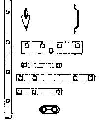 Grandt Line 104 O Scale Corner Straps & End Door Guides -- Rio Grande Stock Car