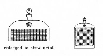 Grandt Line 106 O Scale REO Radiator -- For Rail Cars