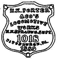 Grandt Line 123 O Scale Builders Plates -- 1890 Porter