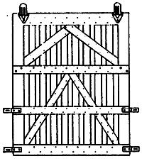 Grandt Line 13 O Scale Stock Car Doors -- Rio Grande
