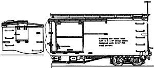 Grandt Line 140 O Scale Box Car Door Set -- Rio Grande 3000 Series Narow Gauge Double-Sheathed Camel Side
