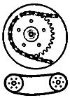 Grandt Line 142 O Scale Dummy Chain & Sprockets