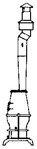 Grandt Line 3010 O Scale Passenger Car Stove/Stack -- Rio Grande