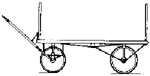 Grandt Line 3014 O Scale Baggage Wagon -- Four-Wheel