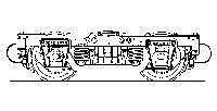 Grandt Line 3054 O Scale Passenger Car Trucks -- Rio Grande (Wood Bolster) 1 Pair