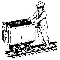 Grandt Line 3090 O Scale Cast Metal Figure -- Cousin Jack Miner, Posed For Pushing Mine Cars