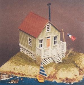 Grandt Line 3427 N Scale The Crossings Series - Doll's Dollhouse for 1" (1/12) Scale -- Sandy Shores Beach House