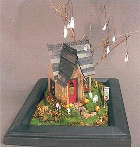 Grandt Line 3440 O Scale Seasonings Series of 1/4" Scale Cottages (1:48 Scale) -- Mummy's Watching