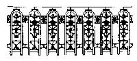 Grandt Line 3501 O Scale Balcony Railings -- Wells Fargo