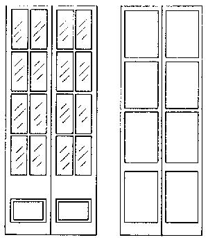 Grandt Line 3502 O Scale Front Door/Shutters -- Wells Fargo