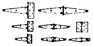 Grandt Line 3508 O Scale Hinge Assortment -- 2 Sets