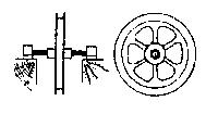 Grandt Line 3515 O Scale Cable Sheave w/Bearings -- 24" Diameter