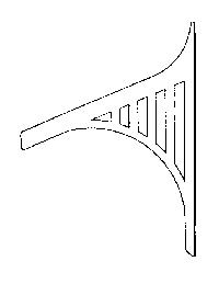 Grandt Line 3522 O Scale Eave Trim -- Rio Grande Southern Station