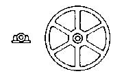 Grandt Line 3525 O Scale Cable Sheave/Bearing -- 34" Diameter