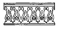 Grandt Line 3535 O Scale Porch Railing -- Gothic