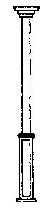 Grandt Line 3536 O Scale Square Porch Posts -- 97" High