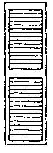 Grandt Line 3542 O Scale Louvered Window Shutters -- 15 x 87"