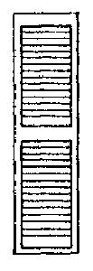 Grandt Line 3543 O Scale Louvered Window Shutters -- 17 x 64"