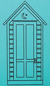 Grandt Line 3581 O Scale Outhouse -- Kit - 1-1/8" 2.9cm Square
