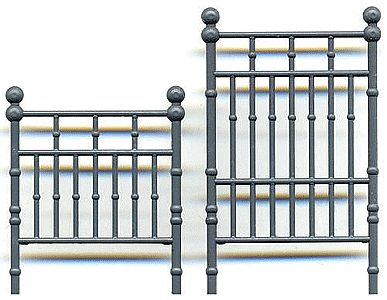 Grandt Line 3587 O Scale Wrought Iron Bed Headboard & Footboard