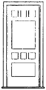Grandt Line 3601 O Scale 30" Door -- With Window & Frame