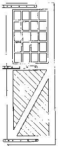 Grandt Line 3609 O Scale Engine House Door w/Hinges - 2 Pairs -- Scale 62 x 183" 157 x 465cm