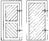 Grandt Line 3610 O Scale Shed Doors -- Diagonal Sheathed